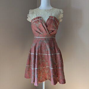 Cute Korean Lace Cocktail Dress